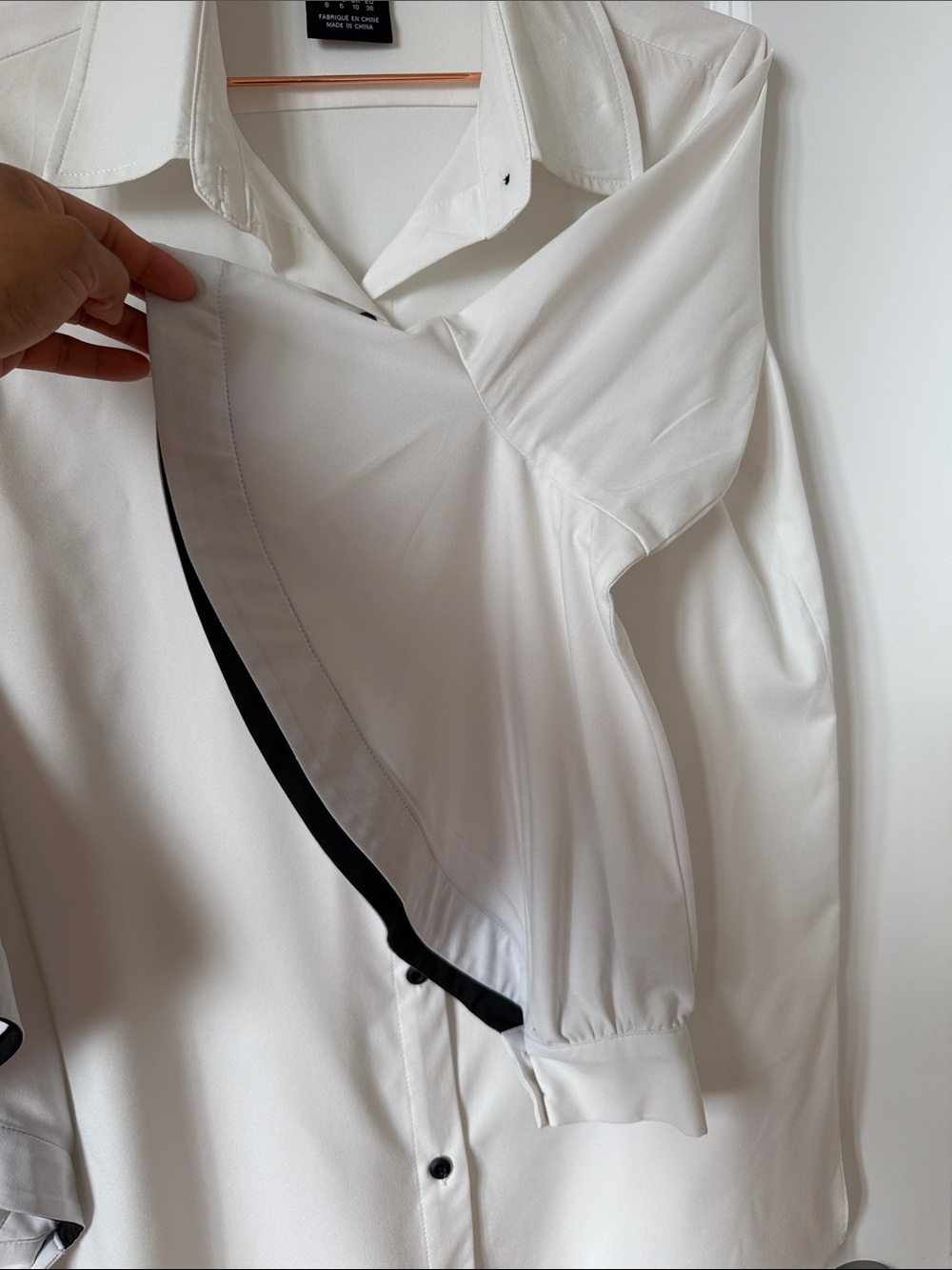 Cartise White Ruffle Sleeve Button-Down Blouse - Picture 2 of 5